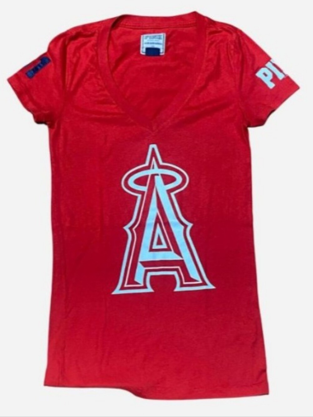 PINK Victoria's Secret Los Angeles Angels V‑Neck
